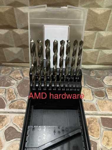 Mata Bor Besi Kayu Plastik HSS Drill Set Lengkap 19 pcs JLD (nachi)