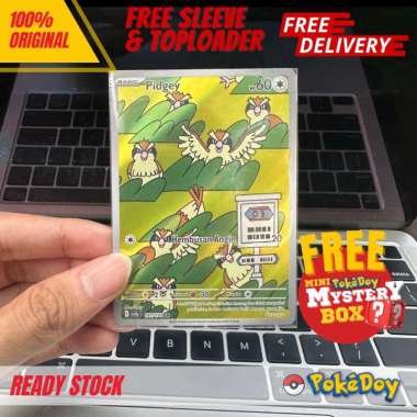 Kartu Pokemon Pidgey AR 191/170 Trainer KILAU HITAM Indonesia SV3S Art
