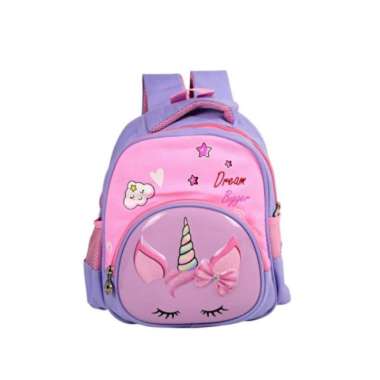 Tas Ransel Sekolah Anak Perempuan Karakter - Unicorn Ungu Unicorn Ungu