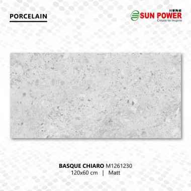 Granit Lantai Matt 120x60 - Basque Series | Sun Power Chiaro