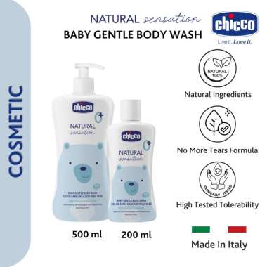 Chicco Natural Sensation Gently Body Wash / Shampoo / Face Cream Massage Oil 100ml