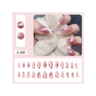 Goto Synaty Kuku Palsu Lem Pengantin Fake Nail Art Aesthetic Wedding A-219