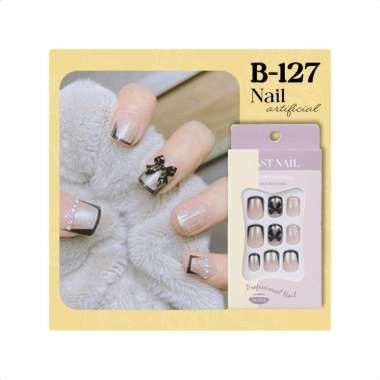 Goto Synaty Kuku Palsu Lem Pengantin Fake Nail Art Aesthetic Wedding B-127