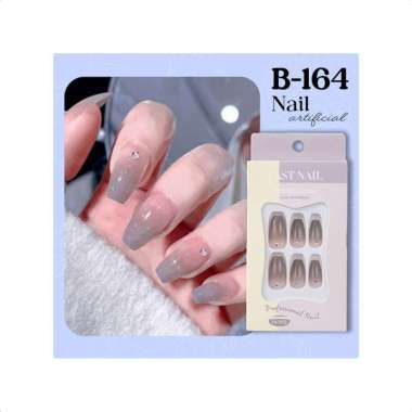 Goto Synaty Kuku Palsu Lem Pengantin Fake Nail Art Aesthetic Wedding B-164