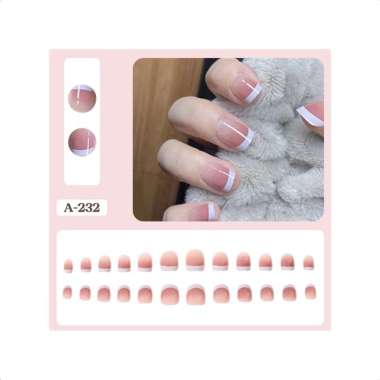 Goto Synaty Kuku Palsu Lem Pengantin Fake Nail Art Aesthetic Wedding A-232