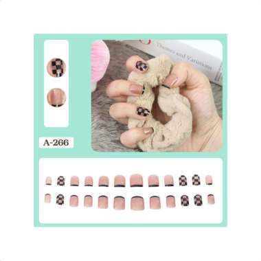 Goto Synaty Kuku Palsu Lem Pengantin Fake Nail Art Aesthetic Wedding A-266