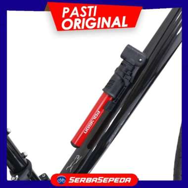 Polygon Pompa Mini Sepeda Portable 100PSI AV/FV Hitam