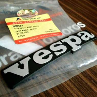Emblem Tulisan Vespa Untuk PX Excel Spartan Danmotor