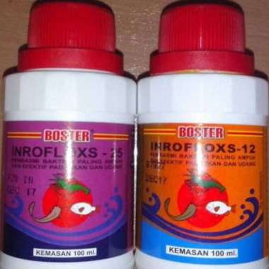 BOSTER 100gr 100cc Inrofloxs-12 Irofloxs-25 ORIGINAL cair dan serbuk INROFLOXS 25