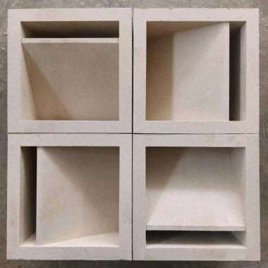 Roster beton/Loster beton/ventilasi udara 2 muka motif nako 1 lubang
