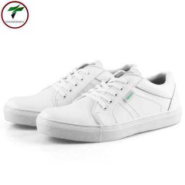 BOSSINDO Alexis 0203 Sepatu Sneakers Pria Putih Sepatu Formal Running Shoes Sepatu Tali Pria Casual 