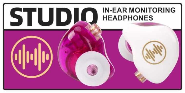 WAVE 1 STUDIO / WAVE1STUDIO IEM in ear monitor wave audio White Purple