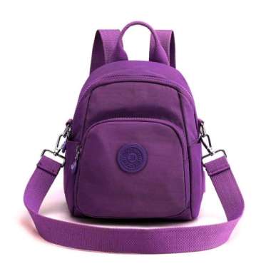 Tas original - Tas ransel chibao 4532 polyester tas mini wanita import - Ungu Ungu