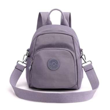 Tas original - Tas ransel chibao 4532 polyester tas mini wanita import - Ungu Abu-abu