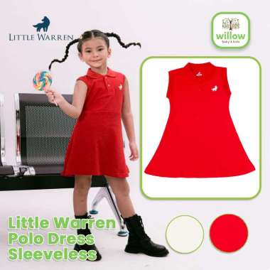 Dress Anak - Little Warren Polo Dress Sleeveless 1Y Putih