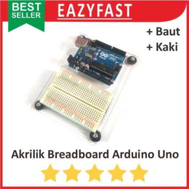 Alas Akrilik Arduino Uno Breadboard Praktikum Praktek Project Board
