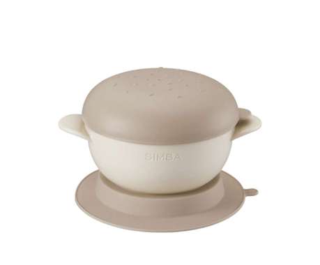 Simba It's Yummy Burger Suction Bowl with Lid | Mangkok Makan Bayi NOOK