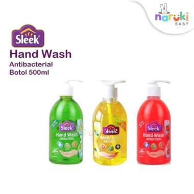 Sleek Baby Hand Wash 500ml Pump Sabun Cuci Tangan Bayi & Anak Apple
