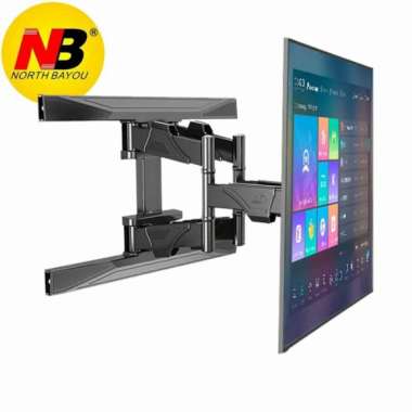 North Bayou Bracket Tv Swivel 4 Arah 40 Inch - 70 Inch Multicolor