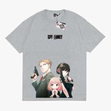 KRMK Kaos T Shirt Baju Distro Cowok Cewek Pria Wanita Keren Unisex Katun Combed 24s SPY X FAMILY FOR