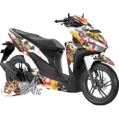 Decal Striping Sticker Full Body Vario 125 150 New / OLD Mickey Zombie 125/150 OLD Putih