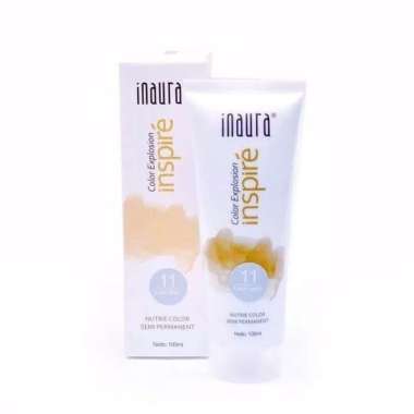 INAURA HAIR COLOR GREY & SUNSET ORANGE 11.9 ASH BLUE
