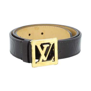 Louis Vuitton Vernis Amaranthe GHW Frame Belt I14404C