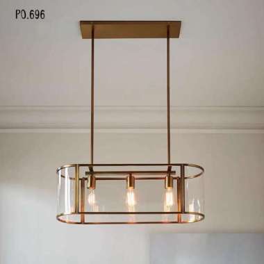 Lampu Gantung Ruang Makan / Lampu Klasik / Adiba Chandelier (PO696) Hitam