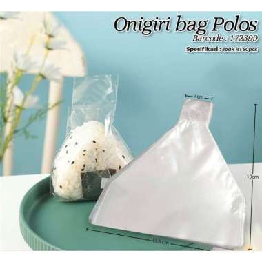 Onigiri Bag Polos / Plastik Pembungkus Nasi Onigiri