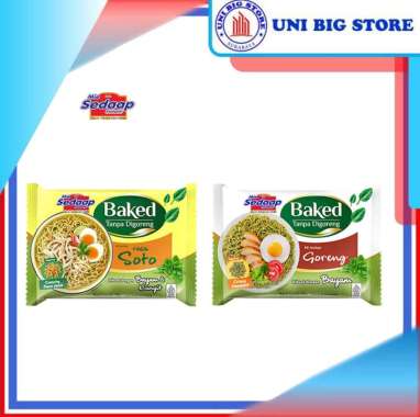Sedaap Mie Mi Baked Goreng 76 gr | Soto 87 gr Instan Noodles Soto