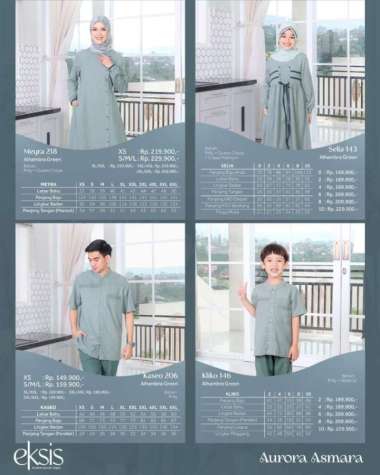 Sarimbit Seply 2024 Eksis 256 Alhambra Green Meyra 218 Kaseo 206 KOKO XL