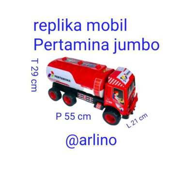 mainan anak replika truk jumbo Pertamina SNI