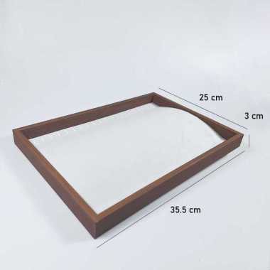 Kotak Perhiasan Kalung Kayu Jewelry Tray Display Stackable