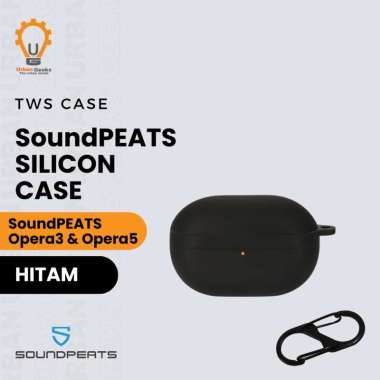 Earphone Case Silicone Case untuk SoundPeats Opera 3 Opera 5 Black