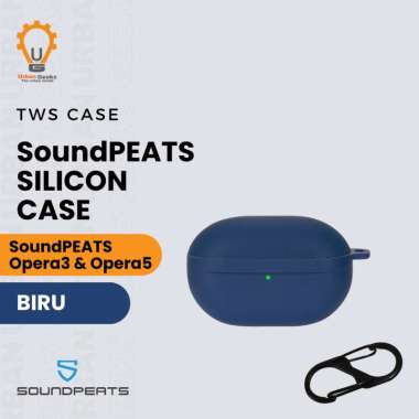Earphone Case Silicone Case untuk SoundPeats Opera 3 Opera 5 Blue