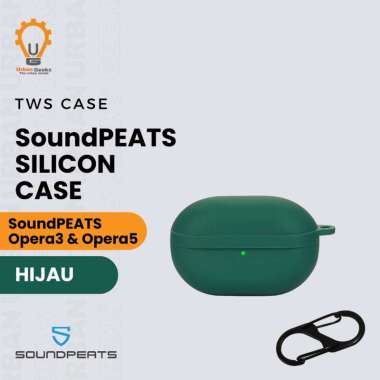 Earphone Case Silicone Case untuk SoundPeats Opera 3 Opera 5 Green