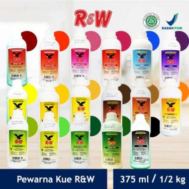 Pewarna Makanan Kue Rajawali R&W 375 ml 500 g 1/2 kg Kuning Telur