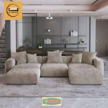 IDEA - Sofa Ruang Tamu Letter U Lesehan Aesthetic Elegant Modern