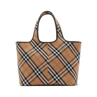 [12.12 Dealcember] Burberry Medium Check Tote Bag Sand Brown