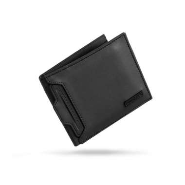 HEYLOOK Official - Dompet Kulit Pendek HAMPTON 2.0 Dompet Pria Pendek Lipat Premium Distro BLACK