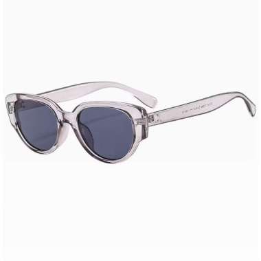 FG Kacamata Cat Eye Wanita Pria Anti Uv Frame Bingkai Titik Dua New Fashion Trendy K48 15964 KC Grey