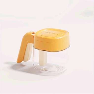 Tempat Penyimpanan Bumbu Dengan Model Flip Top Peganggan Pembuka Tutup Dengan Sendok / Toples Bumbu 