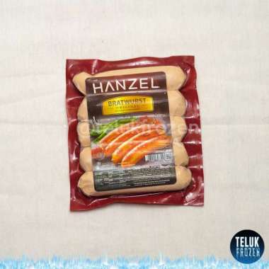 Hanzel original bratwurst 360 gr / sosis sapi hanzel ori premium ayam chicken beef sausage halal 360