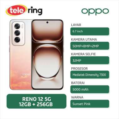 HP OPPO CPH2625 RENO 12 5G 12/256GB MERAH MUDA