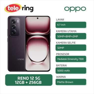 HP OPPO CPH2625 RENO 12 5G 12/256GB COKLAT