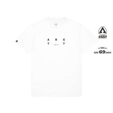 Aerostreet T Shirt Arvid Putih Kaos T Shirt ABAAA S