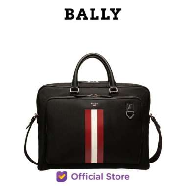 BALLY Zyon Fabric Business Bag - Tas Selempang - Black