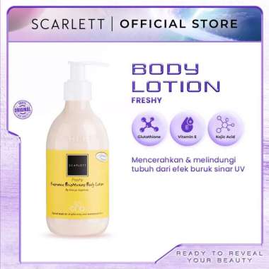 SCARLETT Brightening Body Lotion Freshy/Fantasia/Romansa/Charming/Jolly/Happy -Scarlet Body Lotion W