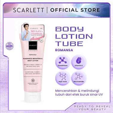 SCARLETT Brightening Body Lotion Freshy/Fantasia/Romansa/Charming/Jolly/Happy -Scarlet Body Lotion W