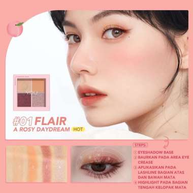 Y.O.U [NEW] YOU Simplicity Eyeshadow Quad | Makeup Palette 4 Warna | Pigmented Glitter | Kosmetik Ma